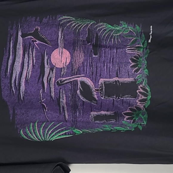 Vintage Pelican Beach scene Mango Tree 836 single stitch - Picture 2 of 5